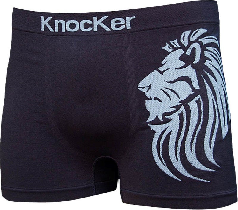 Knocker بوكسرات ميكروفايبر للرجال 6 مقاس واحد بدون خياطة ضغط داخلي - Image 2
